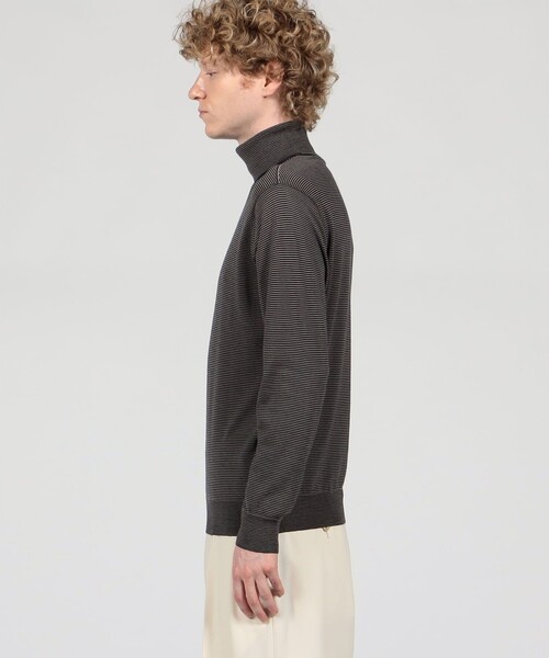 TOMORROWLAND （トゥモローランド）の「TOMORROWLAND tricot スーパーファインメリノウール タートルネック S-WOOL（ニット/セーター・メンズ・ネイビー/ブルー系その他/ブラック/ホワイト/チャコールグレー/ブラック系その他・S/M/L/XL/XS）」の9枚目の写真