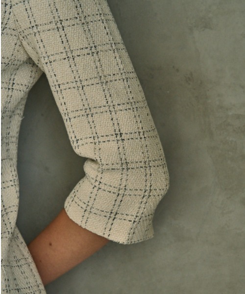 ERADIE（エラディエ）の「Tweed Minimal One-piece ツイードミニマムワンピース（ワンピース・レディース・アイボリー/ブラック・FREE）」の18枚目の写真