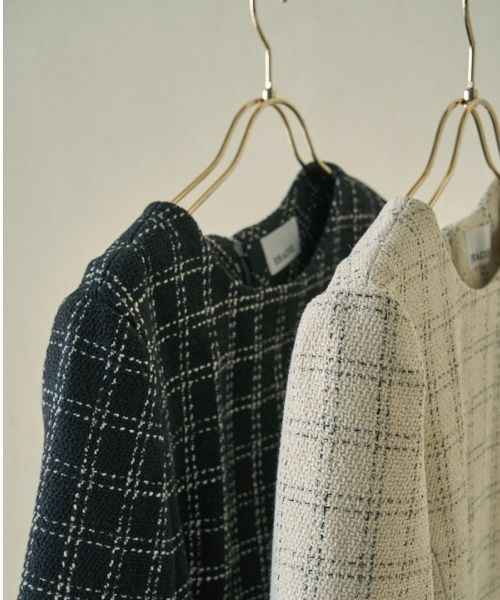 ERADIE（エラディエ）の「Tweed Minimal One-piece ツイードミニマムワンピース（ワンピース・レディース・アイボリー/ブラック・FREE）」の6枚目の写真