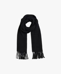 agnes b. | ロゴ刺繍 ウール マフラー ”Elyes”(マフラー)