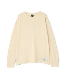 Alpha Industries（アルファインダストリーズ）の「Alpha Industries アルファインダストリーズ HONEYCOMB WAFFLE LS HENLEY NECK T-SHIRT ハニカム ワッフル ヘンリー ネック Tシャツ（Tシャツ/カットソー）」