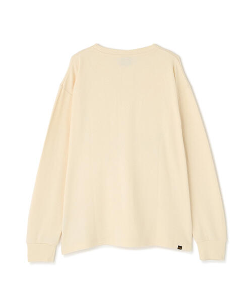 Alpha Industries（アルファインダストリーズ）の「Alpha Industries/アルファインダストリーズ/HONEYCOMB WAFFLE LS HENLEY NECK T-SHIRT/ハニカム ワッフル ヘンリー ネック Tシャツ（Tシャツ/カットソー・メンズ・キナリ/ブラック/ホワイト系2・2XL/L/M/S/XL）」の12枚目の写真