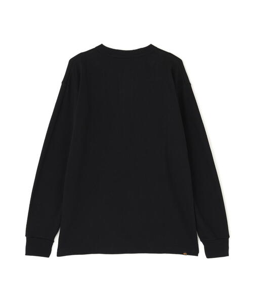 Alpha Industries（アルファインダストリーズ）の「Alpha Industries/アルファインダストリーズ/HONEYCOMB WAFFLE LS HENLEY NECK T-SHIRT/ハニカム ワッフル ヘンリー ネック Tシャツ（Tシャツ/カットソー・メンズ・キナリ/ブラック/ホワイト系2・2XL/L/M/S/XL）」の10枚目の写真