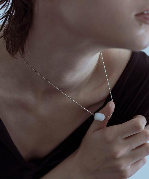 SMELLY（スメリー）の「SMELLY so’　white jade necklace（ネックレス・レディース・ホワイト系その他・-）」の12枚目の写真