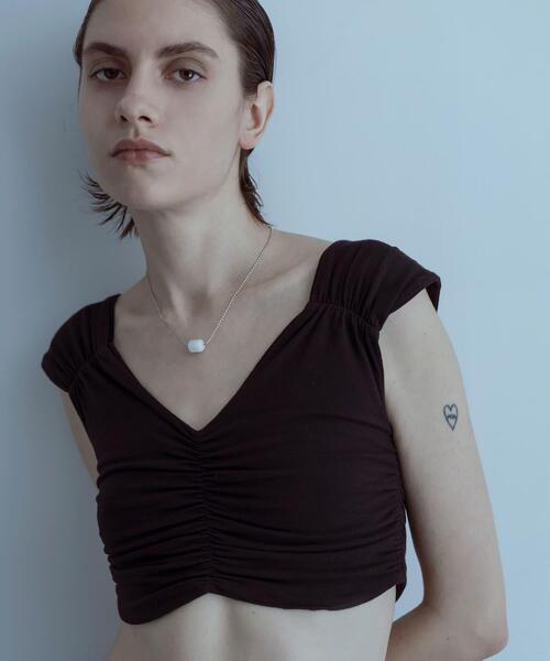 SMELLY（スメリー）の「SMELLY so’　white jade necklace（ネックレス・レディース・ホワイト系その他・-）」の2枚目の写真