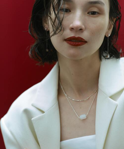 SMELLY（スメリー）の「SMELLY so’　white jade necklace（ネックレス・レディース・ホワイト系その他・-）」の5枚目の写真