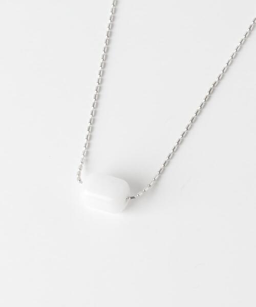 SMELLY（スメリー）の「SMELLY so’　white jade necklace（ネックレス・レディース・ホワイト系その他・-）」の6枚目の写真