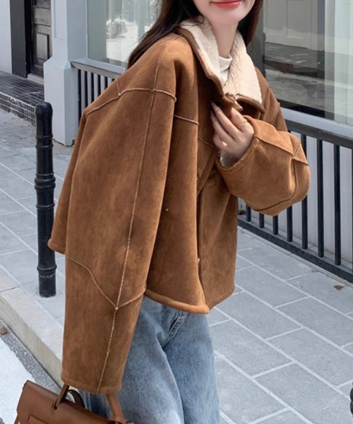 Reversible suede boa Jacket（ムートンコート）｜Vipoa（ヴィポア）の
