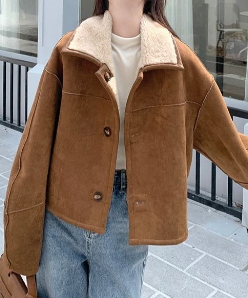 Reversible suede boa Jacket（ムートンコート）｜Vipoa（ヴィポア）の