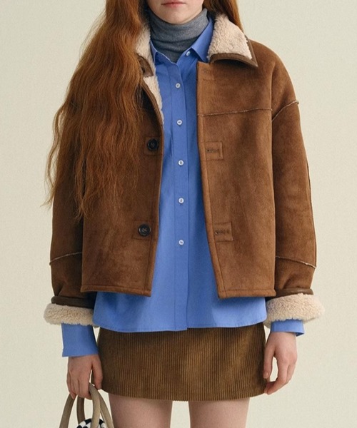 nonnative ブラウン ムートンコート　レザージャケット　ボア Reversible suede boa Jacket（ムートンコート）｜Vipoa（ヴィポア）の