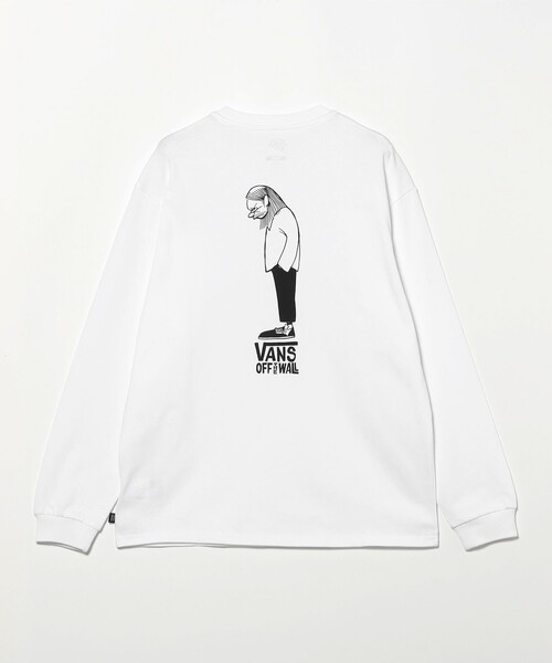 VANS（バンズ）の「Vans × Yusuke Hanai / Long Sleeve T-shirt（Tシャツ/カットソー・メンズ・ブラック/ホワイト・S/M/L/XL）」の6枚目の写真