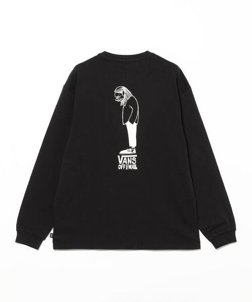 VANS（バンズ）の「Vans × Yusuke Hanai / Long Sleeve T-shirt（Tシャツ/カットソー・メンズ・ブラック/ホワイト・S/M/L/XL）」の9枚目の写真