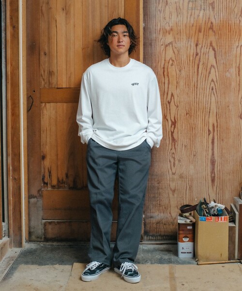 VANS（バンズ）の「Vans × Yusuke Hanai / Long Sleeve T-shirt（Tシャツ/カットソー・メンズ・ブラック/ホワイト・S/M/L/XL）」の11枚目の写真