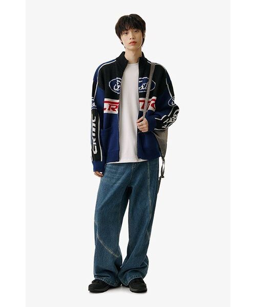 DNSR（ディーエヌエスアール）の「ウェーブドロップデニムブルー（デニムパンツ・メンズ・その他・X-LARGE/LARGE）」の5枚目の写真