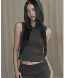 Vintage Hood Sleeveless (charcoal)