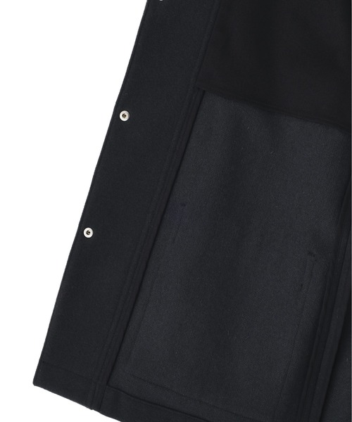 MHL.（エムエイチエル）の「BASIC WOOL MELTON（ダウンジャケット/コート・レディース・ブラック/ダークグリーン・1/2）」の7枚目の写真