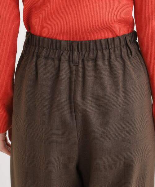 Cutie Blonde(キューティーブロンド)の「【セットアップ可】チェック柄タックワイドパンツ(その他パンツ・レディース・ダークブラウン系1/ベージュ系1・04/03/02/01)」の6枚目の写真