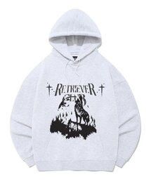 WITH THE MOON HOODIE [MELANGE GRAY]