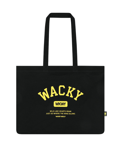 Wacky WiLLy(ワッキーウィリー)の「デイリーエコバッグ ブラック(エコバッグ/サブバッグ・レディース・その他・F)」の2枚目の写真