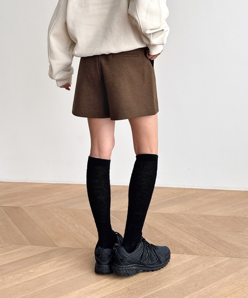 CANAL JEAN（キャナルジーン）の「El mar　ベルト付ウォームショートパンツ（その他パンツ・レディース・グレー/ブラウン・SMALL/MEDIUM）」の4枚目の写真