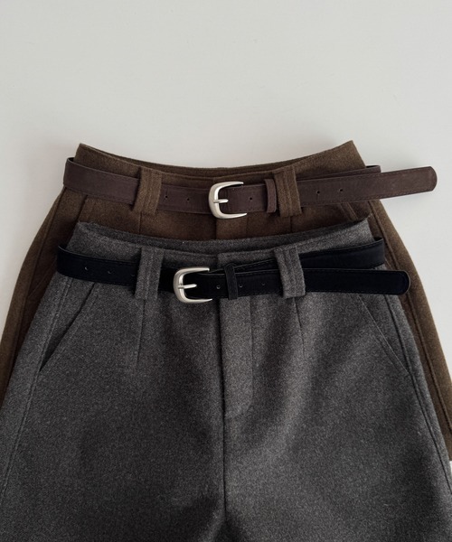 CANAL JEAN（キャナルジーン）の「El mar　ベルト付ウォームショートパンツ（その他パンツ・レディース・グレー/ブラウン・SMALL/MEDIUM）」の16枚目の写真