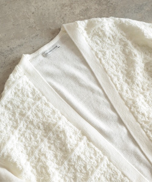 NOMBRE IMPAIR（ノンブルアンペール）の「チュールヤーンJQ　ボレロ（カーディガン/ボレロ・レディース・チャコールグレー/ホワイト・FREE）」の19枚目の写真