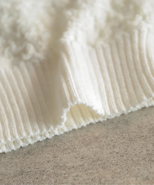 NOMBRE IMPAIR（ノンブルアンペール）の「チュールヤーンJQ　ボレロ（カーディガン/ボレロ・レディース・チャコールグレー/ホワイト・FREE）」の22枚目の写真