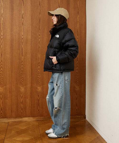 PUBLUX(パブリュクス)の「THE NORTH FACE/ザ・ノース・フェイス Short Nuptse Jacket 限定展開/ショートヌプシジャケット/ダウンジャケット(ダウンジャケット/コート・レディース・ブラック/オリーブ/ネイビー・LARGE/X-LARGE/MEDIUM)」の8枚目の写真