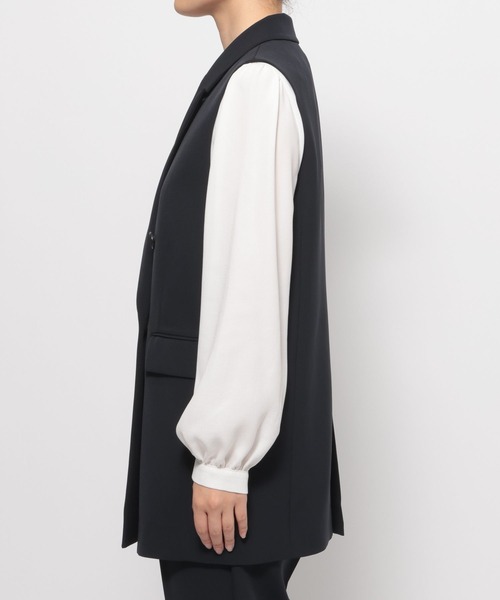 LEPSIM(レプシィム)の「【入卒式/セレモニー】Wクロスダブルジレ 598359(その他アウター・レディース・ネイビー/カーキブラウン/ブラック・FREE)」の5枚目の写真