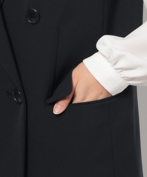 LEPSIM(レプシィム)の「【入卒式/セレモニー】Wクロスダブルジレ 598359(その他アウター・レディース・ネイビー/カーキブラウン/ブラック・FREE)」の10枚目の写真