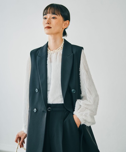 入卒式／セレモニー】Wクロスダブルジレ 598359（その他アウター