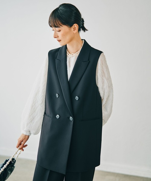 入卒式／セレモニー】Wクロスダブルジレ 598359（その他アウター