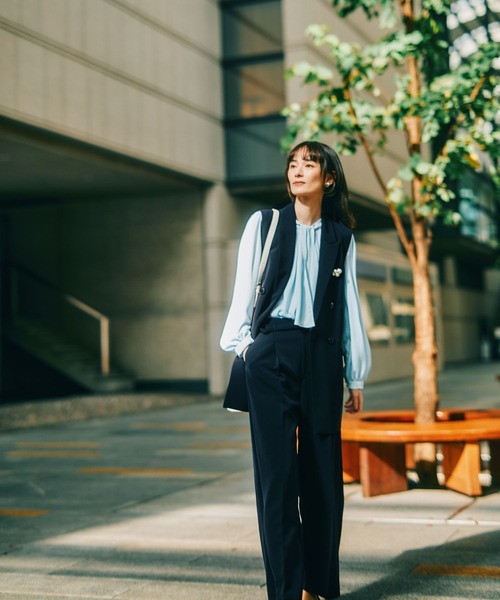 LEPSIM(レプシィム)の「【入卒式/セレモニー】Wクロスダブルジレ 598359(その他アウター・レディース・ネイビー/カーキブラウン/ブラック・FREE)」の17枚目の写真