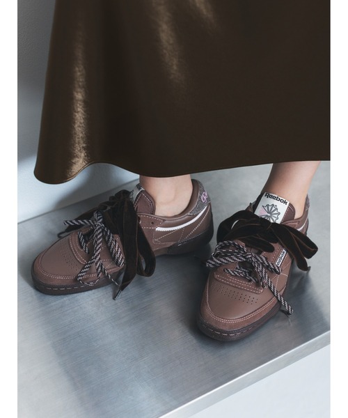 FRAY I.D（フレイアイディー）の「【Reebok× FRAY I.D】CLUB C 85 Vintage（スニーカー・レディース・ブラウン・22.5/23/23.5/24/24.5）」の12枚目の写真