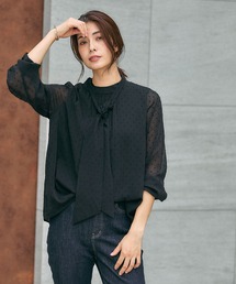 GLOBAL WORK | ドビー2WAYボウタイブラウス/591839(シャツ/ブラウス)