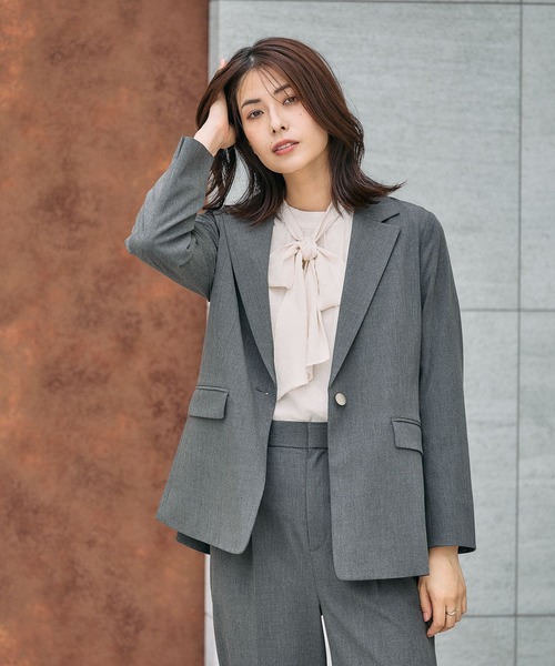 GLOBAL WORK（グローバルワーク）の「ドビー2WAYボウタイブラウス/591839（シャツ/ブラウス・レディース・ライトグレー/ブルー系その他/アイボリー/ブラック/ライトピンク・SMALL/MEDIUM/LARGE）」の9枚目の写真