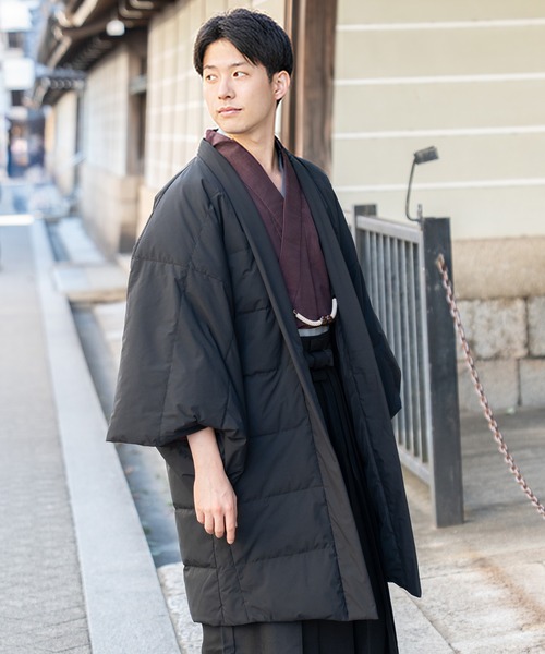 KYOETSU(キョウエツ)の「メンズダウンコート 羽織(ダウンジャケット/コート・メンズ・ブラック系その他・LL/L/M)」の2枚目の写真