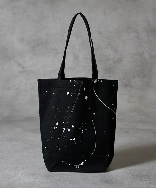 NUMBER (N)INE(ナンバーナイン)の「HAND PAINTED Number⑨ CANVAS TOTE BAG / ハンドペイント ナンバーナインロゴ キャンバス トートバッグ(トートバッグ・メンズ・ライトグレー/ブラック系・FREE)」の6枚目の写真