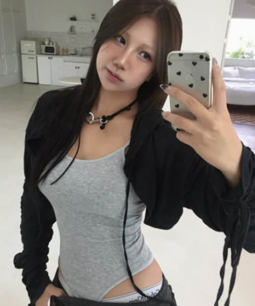 LADY VOLUME(レディーボリューム)の「リディ バックレス ボディスーツ (GREY)(その他トップス・レディース・その他・SMALL/MEDIUM)」の1枚目の写真
