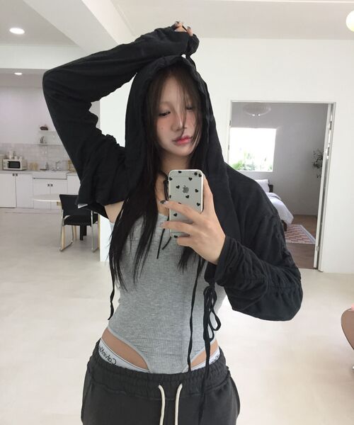 LADY VOLUME(レディーボリューム)の「リディ バックレス ボディスーツ (GREY)(その他トップス・レディース・その他・SMALL/MEDIUM)」の6枚目の写真