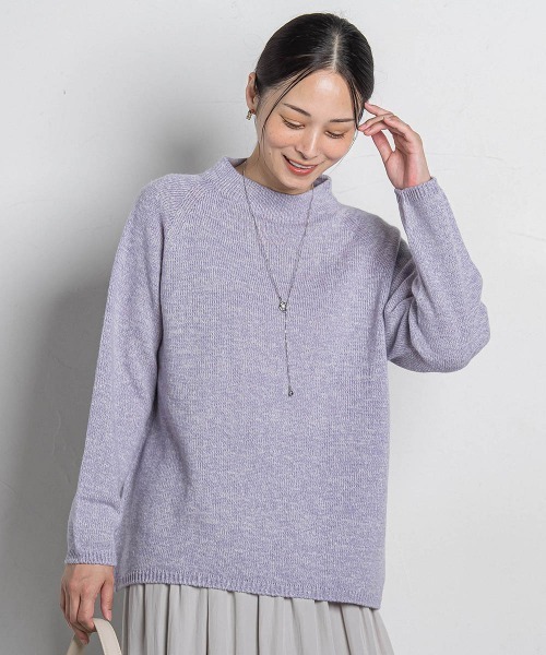 LAUTREAMONT（ロートレアモン）の「【WEB限定】ホールガーメントニット（ニット/セーター・レディース・キャメル/ライトグレー/ブラック/ライトブルー/ベージュ/パープル・9号）」の5枚目の写真