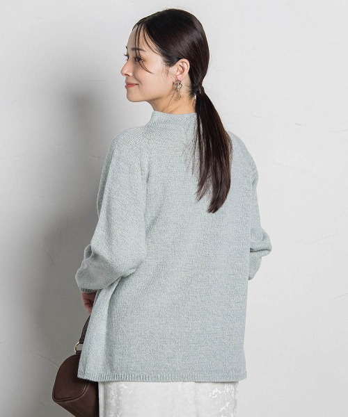 LAUTREAMONT（ロートレアモン）の「【WEB限定】ホールガーメントニット（ニット/セーター・レディース・キャメル/ライトグレー/ブラック/ライトブルー/ベージュ/パープル・9号）」の4枚目の写真