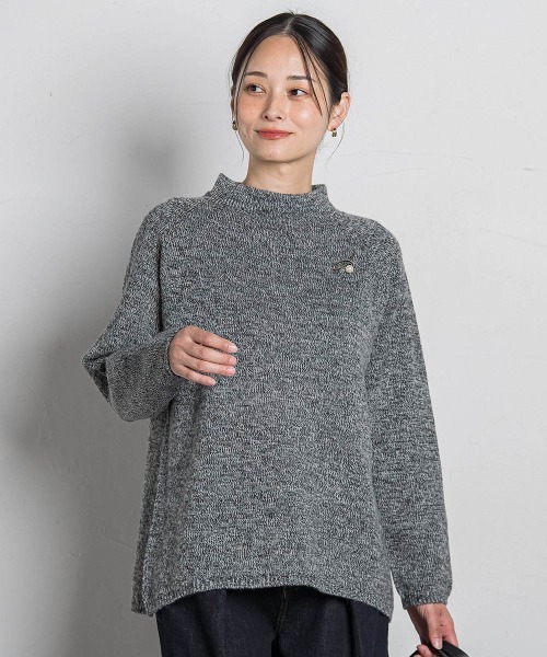 LAUTREAMONT（ロートレアモン）の「【WEB限定】ホールガーメントニット（ニット/セーター・レディース・キャメル/ライトグレー/ブラック/ライトブルー/ベージュ/パープル・9号）」の2枚目の写真