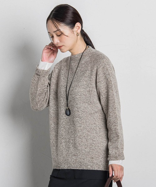 LAUTREAMONT（ロートレアモン）の「【WEB限定】ホールガーメントニット（ニット/セーター・レディース・キャメル/ライトグレー/ブラック/ライトブルー/ベージュ/パープル・9号）」の21枚目の写真