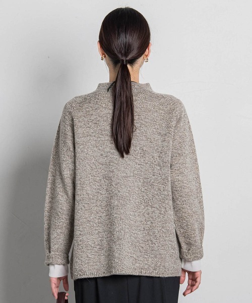 LAUTREAMONT（ロートレアモン）の「【WEB限定】ホールガーメントニット（ニット/セーター・レディース・キャメル/ライトグレー/ブラック/ライトブルー/ベージュ/パープル・9号）」の22枚目の写真