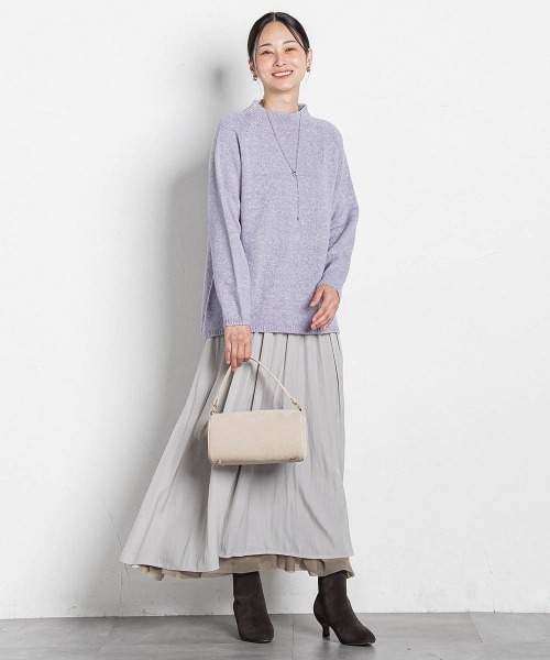 LAUTREAMONT（ロートレアモン）の「【WEB限定】ホールガーメントニット（ニット/セーター・レディース・キャメル/ライトグレー/ブラック/ライトブルー/ベージュ/パープル・9号）」の14枚目の写真