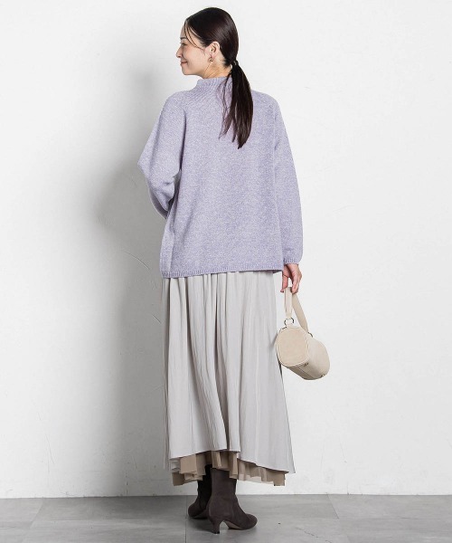 LAUTREAMONT（ロートレアモン）の「【WEB限定】ホールガーメントニット（ニット/セーター・レディース・キャメル/ライトグレー/ブラック/ライトブルー/ベージュ/パープル・9号）」の15枚目の写真