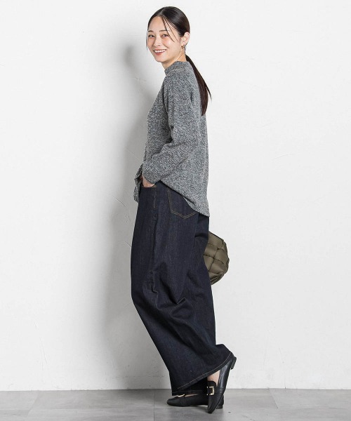 LAUTREAMONT（ロートレアモン）の「【WEB限定】ホールガーメントニット（ニット/セーター・レディース・キャメル/ライトグレー/ブラック/ライトブルー/ベージュ/パープル・9号）」の19枚目の写真