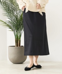LB/S （エルビーエス）の「【C-FORT POINT/フォートポイント】裏地ベロア 台形スカート（スカート）」