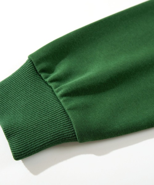 S'more(スモア)の「Solo Camping Bear S/S pt.Sweat ソロキャンプの熊プリントスウェット(スウェット・レディース・グリーン/ホワイト・SMALL/MEDIUM/LARGE/X-LARGE)」の15枚目の写真